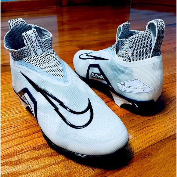 Men's Nike Alpha Menace Elite 3 White Black College Navy CT6648-102 Sz 10. - Picture 1 of 12